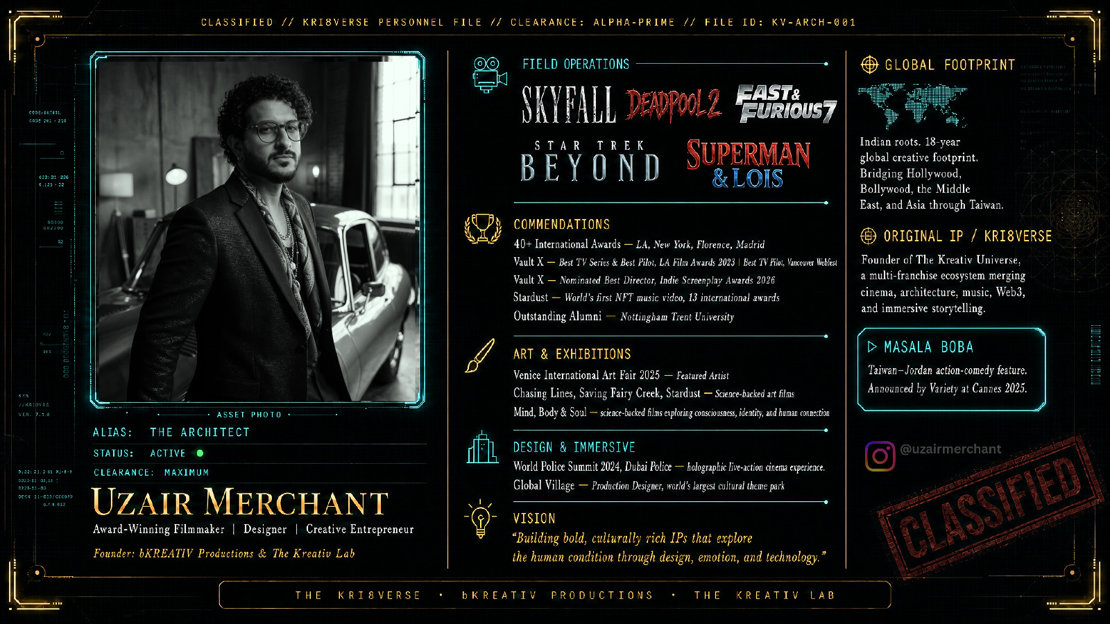 Uzair Merchant portfolio gallery